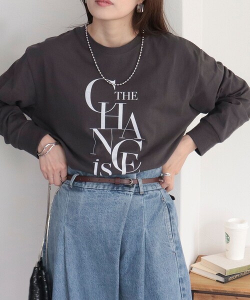 fredy emue（フレディエミュ）の「プリントロゴロンT（Tシャツ/カットソー・レディース・ピンク/ライトグレー/オフホワイト/チャコールグレー・38）」の20枚目の写真