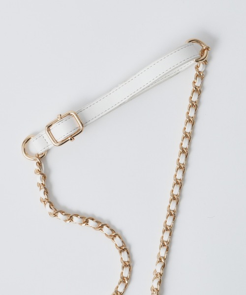 one after another NICE CLAUP(ワンアフターアナザーナイスクラップ)の「【再入荷】シャーリングミニショルダーバッグ(ショルダーバッグ・レディース・ブラック/ピンク/アイボリー・ONE SIZE)」の11枚目の写真