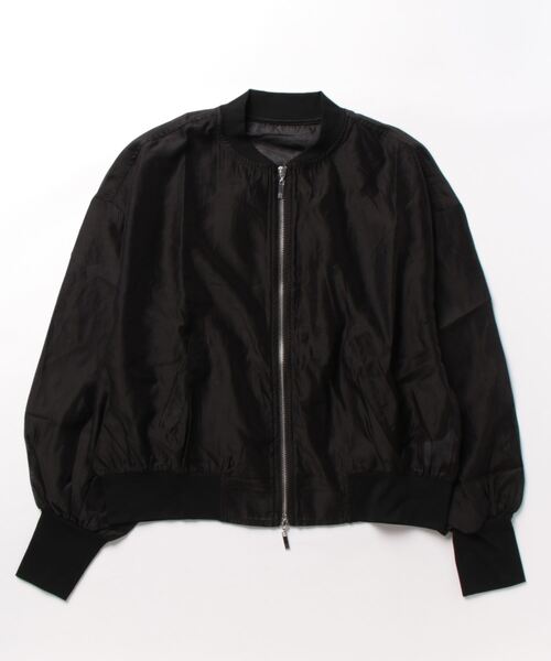 ottilie(オティーリエ)の「ottilie シアーブルゾン(ブルゾン・レディース・ブラック/ブラウン/チャコールグレー・FREE)」の2枚目の写真