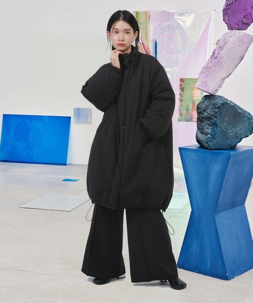 HARE（ハレ）の「エアサーマルオーバーコート(HARE)（ダウンジャケット/コート・レディース・ブラック/ホワイト・FREE）」の16枚目の写真