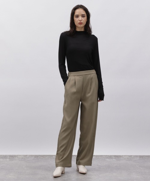 LAKOLE（ラコレ）の「タックワイドパンツ / 972303（その他パンツ・レディース・グレー/モカ/サンドグレー/ブラック・SMALL/MEDIUM）」の8枚目の写真