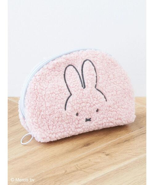 Green Parks(グリーンパークス)の「miffy/ボアラウンドポーチ(ポーチ・レディース・ピンク/オフホワイト・FREE)」の13枚目の写真