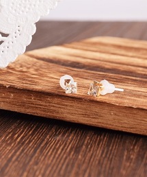 itam（アイタム）の「【itam】アイタム/ キュービックジルコニアセラミックポストピアス/ 金属アレルギー対応ピアス（ピアス（両耳用））」