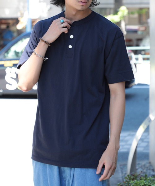 United Athle(ユナイテッドアスレ)の「【United Athle】5.6オンス ヘンリーネック Tシャツ ※5004(Tシャツ/カットソー・メンズ・ホワイト/ブラック/ネイビー/グレー・XL/S/M/L)」の4枚目の写真