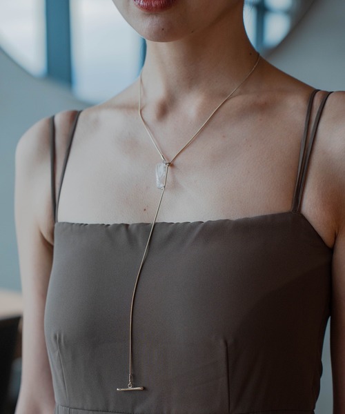 Kastane（カスタネ）の「【fiw.】クリアフラワーネックレス（ネックレス・レディース・ゴールド/シルバー・FREE）」の5枚目の写真