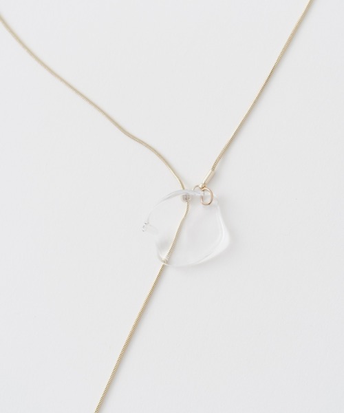 Kastane（カスタネ）の「【fiw.】クリアフラワーネックレス（ネックレス・レディース・ゴールド/シルバー・FREE）」の4枚目の写真