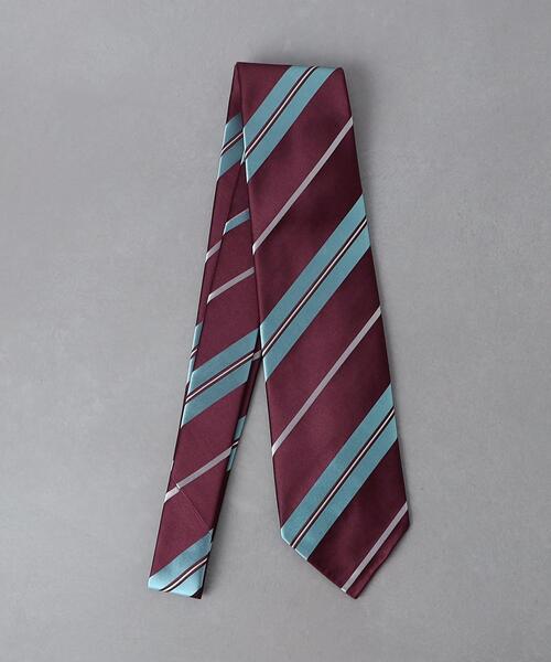 Camoshita（カモシタ）の「＜Camoshita＞ レジンメタル ストライプ ネクタイ（ネクタイ・メンズ・ケリー/ライトグレー/ワインレッド・FREE）」の3枚目の写真