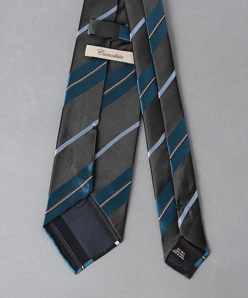 Camoshita（カモシタ）の「＜Camoshita＞ レジンメタル ストライプ ネクタイ（ネクタイ・メンズ・ケリー/ライトグレー/ワインレッド・FREE）」の10枚目の写真