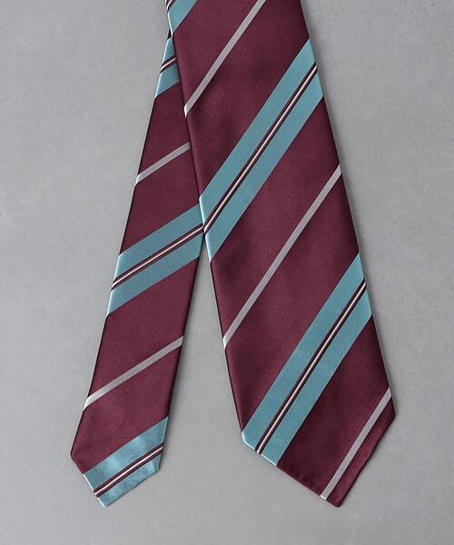 Camoshita（カモシタ）の「＜Camoshita＞ レジンメタル ストライプ ネクタイ（ネクタイ・メンズ・ケリー/ライトグレー/ワインレッド・FREE）」の7枚目の写真