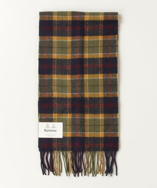 Barbour（バブアー）の「ウール タータンチェック マフラー（マフラー・メンズ・ライトグレー/グリーン/バーガンディー/ブラック/カーキ/ライトブルー/シルバー/ベージュ/グレー/ダークグレー/ワイン/ネイビー/オレンジ/レッド・FREE）」の13枚目の写真