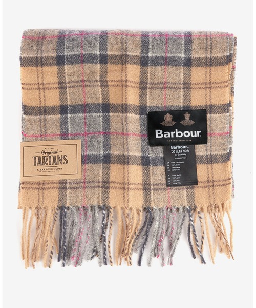 Barbour（バブアー）の「ウール タータンチェック マフラー（マフラー・メンズ・ライトグレー/グリーン/バーガンディー/ブラック/カーキ/ライトブルー/シルバー/ベージュ/グレー/ダークグレー/ワイン/ネイビー/オレンジ/レッド・FREE）」の3枚目の写真