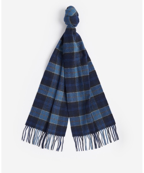 Barbour（バブアー）の「ウール タータンチェック マフラー（マフラー・メンズ・ライトグレー/グリーン/バーガンディー/ブラック/カーキ/ライトブルー/シルバー/ベージュ/グレー/ダークグレー/ワイン/ネイビー/オレンジ/レッド・FREE）」の8枚目の写真