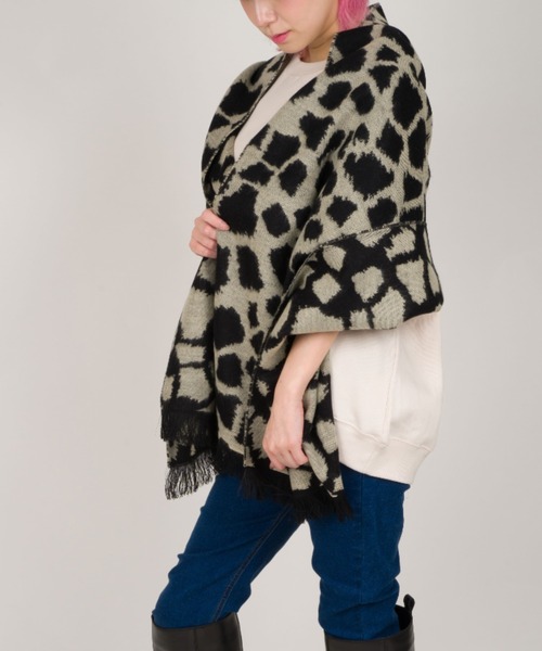 Montaluly（モンタルリー）の「【Montaluly/モンタルリー】ストール　ショール　マフラー（ストール/ショール・レディース・ブラウン/ブラック×グレー・FREE）」の2枚目の写真