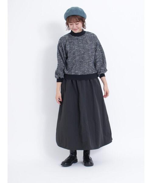 Samansa Mos2（サマンサ モスモス）の「◎裾ドロストベルト付スカート（スカート・レディース・カーキ/ブラック/ベージュ・F）」の9枚目の写真