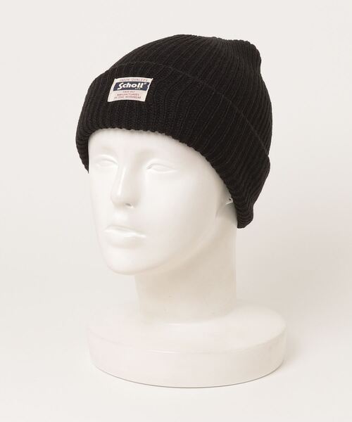 schott(ショット)の「SCHOTT-WATCH CAP(ニットキャップ/ビーニー・メンズ・グレー/ブラック・FREE)」の5枚目の写真