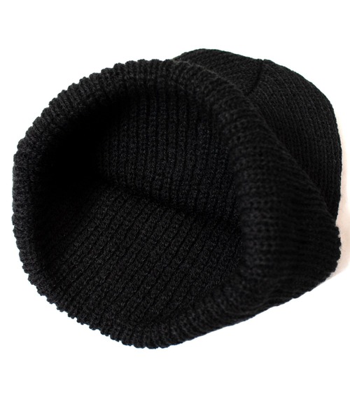 schott(ショット)の「SCHOTT-WATCH CAP(ニットキャップ/ビーニー・メンズ・グレー/ブラック・FREE)」の9枚目の写真
