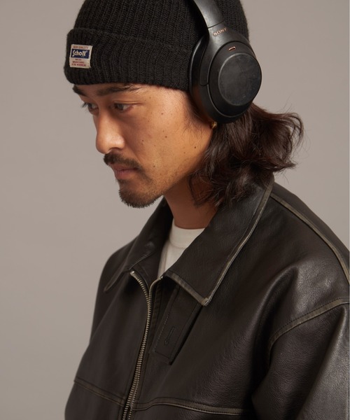 schott(ショット)の「SCHOTT-WATCH CAP(ニットキャップ/ビーニー・メンズ・グレー/ブラック・FREE)」の16枚目の写真