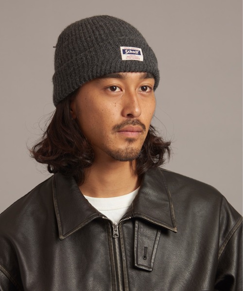 schott(ショット)の「SCHOTT-WATCH CAP(ニットキャップ/ビーニー・メンズ・グレー/ブラック・FREE)」の17枚目の写真