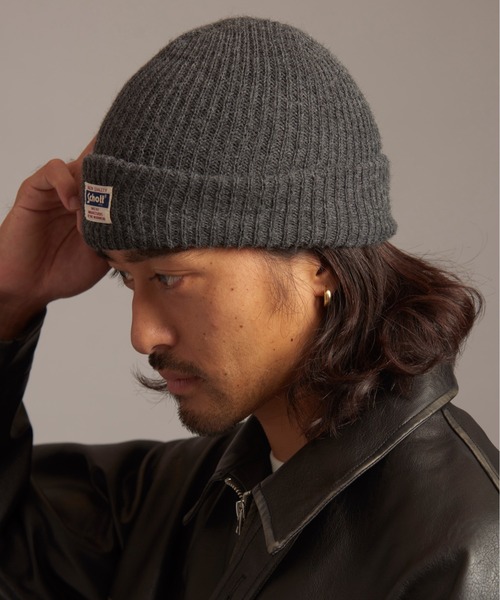 schott(ショット)の「SCHOTT-WATCH CAP(ニットキャップ/ビーニー・メンズ・グレー/ブラック・FREE)」の19枚目の写真