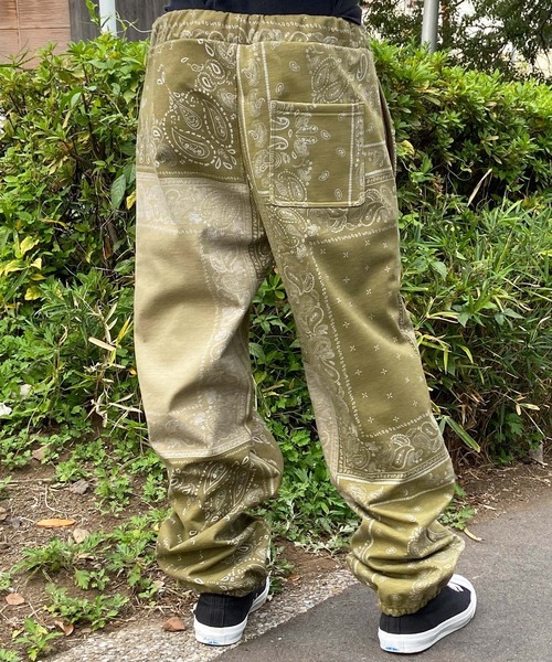 セール】RVCA/ルーカ スウェットパンツ バンダナ総柄 撥水