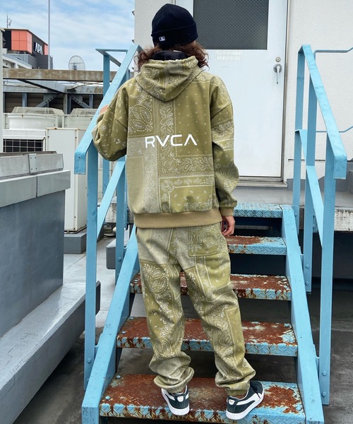 RVCA(ルーカ)の「RVCA/ルーカ スウェットパンツ バンダナ総柄 撥水 セットアップ対応 BD042-743(スウェットパンツ・メンズ・ベージュ/ブラック/グレー・S/XL/L/M)」の4枚目の写真