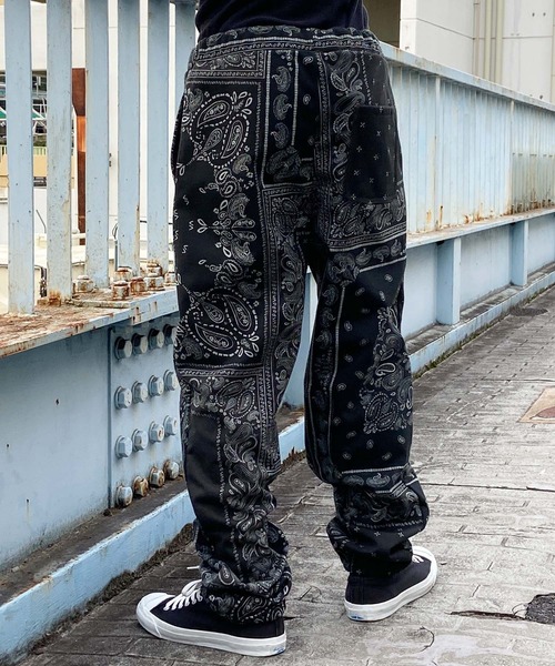 RVCA(ルーカ)の「RVCA/ルーカ スウェットパンツ バンダナ総柄 撥水 セットアップ対応 BD042-743(スウェットパンツ・メンズ・ベージュ/ブラック/グレー・S/XL/L/M)」の8枚目の写真