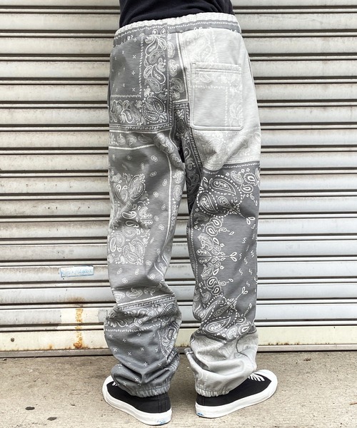 RVCA(ルーカ)の「RVCA/ルーカ スウェットパンツ バンダナ総柄 撥水 セットアップ対応 BD042-743(スウェットパンツ・メンズ・ベージュ/ブラック/グレー・S/XL/L/M)」の15枚目の写真
