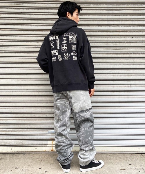 RVCA(ルーカ)の「RVCA/ルーカ スウェットパンツ バンダナ総柄 撥水 セットアップ対応 BD042-743(スウェットパンツ・メンズ・ベージュ/ブラック/グレー・S/XL/L/M)」の19枚目の写真