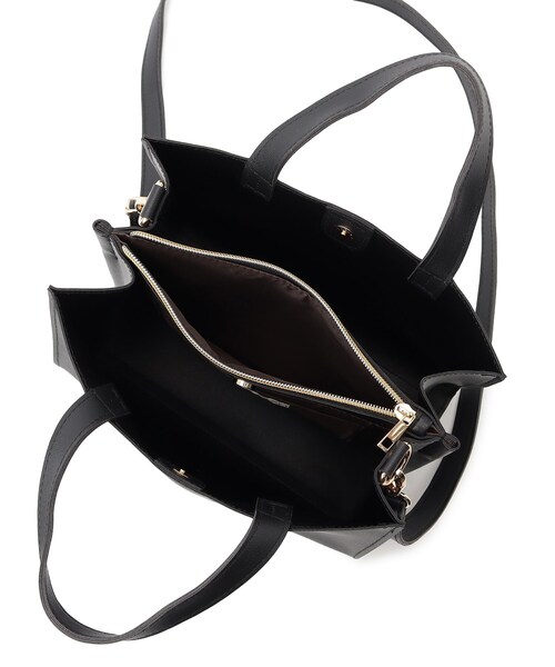 SHOO・LA・RUE（シューラルー）の「◆一枚革風スクエアトート（トートバッグ・レディース・グレー/ブラック/ダークブラウン/ワインレッド・00）」の18枚目の写真