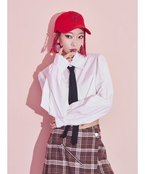 jouetie（ジュエティ）の「AAKE×jouetie ロゴキャップ【コラボ】（キャップ・レディース・レッド/ブラック・FREE）」の14枚目の写真