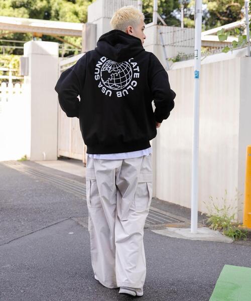 WEGO(ウィゴー)の「WEGO/ヘビーウエイトサークルロゴプルパーカー(パーカー・メンズ・ブラック/ホワイト/グレー・LARGE/MEDIUM)」の5枚目の写真
