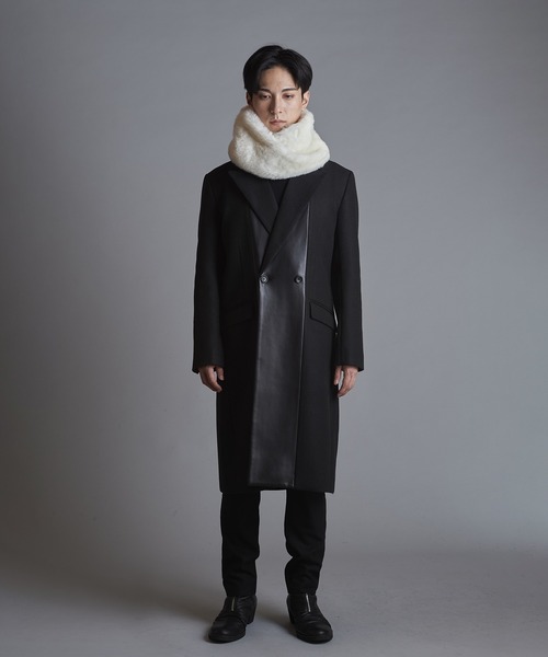 NO ID.（ノーアイディ）の「【NO ID.】Fake Fur Twist Snood / フェイク ファー ツイスト スヌード（ストール/ショール・メンズ・ダークグレー/ブラック/ライトグレー/ホワイト/ベージュ・ONE SIZE）」の16枚目の写真