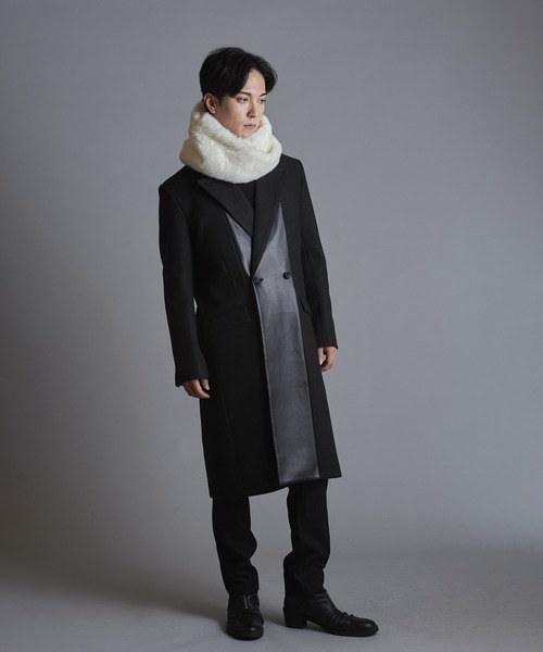 NO ID.（ノーアイディ）の「【NO ID.】Fake Fur Twist Snood / フェイク ファー ツイスト スヌード（ストール/ショール・メンズ・ダークグレー/ブラック/ライトグレー/ホワイト/ベージュ・ONE SIZE）」の18枚目の写真