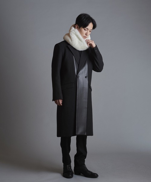 NO ID.（ノーアイディ）の「【NO ID.】Fake Fur Twist Snood / フェイク ファー ツイスト スヌード（ストール/ショール・メンズ・ダークグレー/ブラック/ライトグレー/ホワイト/ベージュ・ONE SIZE）」の19枚目の写真