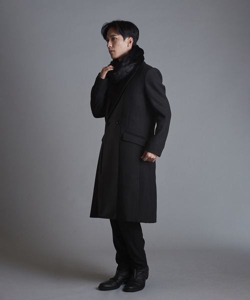NO ID.（ノーアイディ）の「【NO ID.】Fake Fur Twist Snood / フェイク ファー ツイスト スヌード（ストール/ショール・メンズ・ダークグレー/ブラック/ライトグレー/ホワイト/ベージュ・ONE SIZE）」の22枚目の写真
