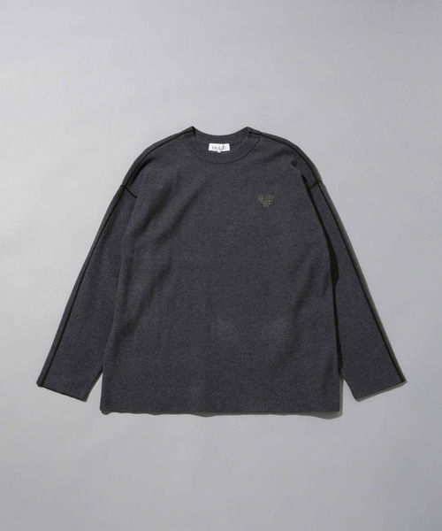 【セール】beats per minute/配色ステッチクルーネックニットソー（ニット/セーター）｜beats per minute（ビーツパーミニット）