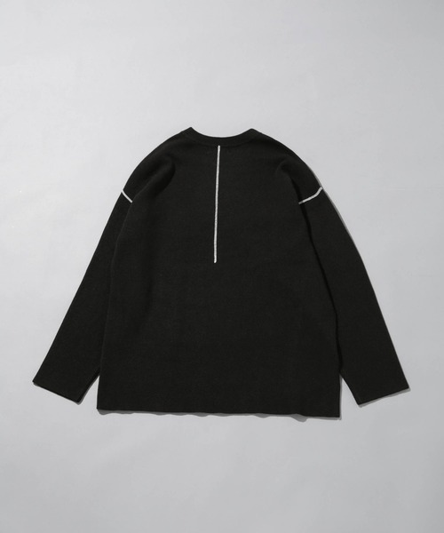 【セール】beats per minute/配色ステッチクルーネックニットソー（ニット/セーター）｜beats per minute（ビーツパーミニット）