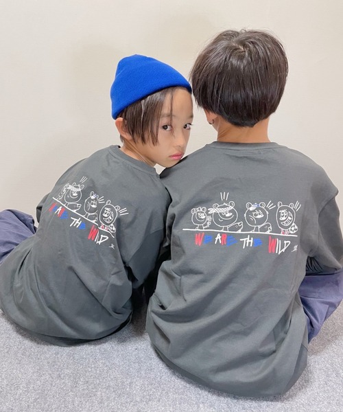 ムラサキスポーツ by RiY（ムラサキスポーツバイアールアイワイ）の「OP/オーピー キッズ ロンT DTEE 583072（Tシャツ/カットソー・キッズ・ブラック/ホワイト/イエロー・120cm/100cm/160cm/130cm/110cm/140cm/150cm）」の2枚目の写真