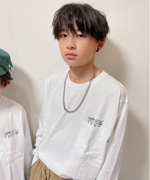 ムラサキスポーツ by RiY（ムラサキスポーツバイアールアイワイ）の「OP/オーピー キッズ ロンT DTEE 583072（Tシャツ/カットソー・キッズ・ブラック/ホワイト/イエロー・120cm/100cm/160cm/130cm/110cm/140cm/150cm）」の4枚目の写真