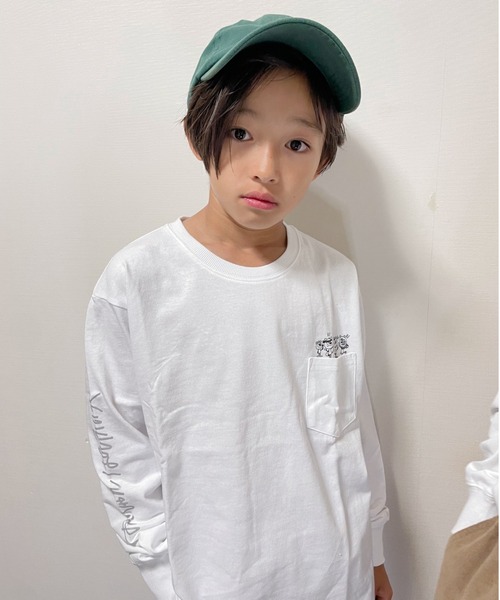 ムラサキスポーツ by RiY（ムラサキスポーツバイアールアイワイ）の「OP/オーピー キッズ ロンT DTEE 583072（Tシャツ/カットソー・キッズ・ブラック/ホワイト/イエロー・120cm/100cm/160cm/130cm/110cm/140cm/150cm）」の5枚目の写真