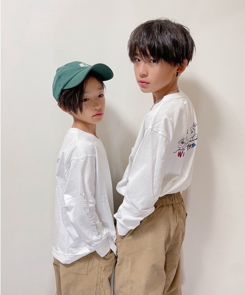 ムラサキスポーツ by RiY（ムラサキスポーツバイアールアイワイ）の「OP/オーピー キッズ ロンT DTEE 583072（Tシャツ/カットソー・キッズ・ブラック/ホワイト/イエロー・120cm/100cm/160cm/130cm/110cm/140cm/150cm）」の9枚目の写真