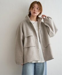 notch. | アシメフラップショートコート(その他アウター)