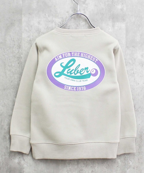 THE CASUAL（カジュアル）の「裏起毛　バックプリントトレーナー（スウェット・キッズ・ブラウン系1/ブラウン系/杢グレー/ベージュ系/ネイビー/ダークグリーン/グレー系/グレイッシュベージュ/チャコール/ブラック/ブラック系1/オートミール/ネイビー系/ベージュ系1/ブラック系/ダークグリーン系・120cm/130cm/140cm/150cm/110cm/160cm）」の11枚目の写真