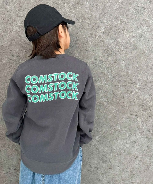 THE CASUAL（カジュアル）の「裏起毛　バックプリントトレーナー（スウェット・キッズ・ブラウン系1/ブラウン系/杢グレー/ベージュ系/ネイビー/ダークグリーン/グレー系/グレイッシュベージュ/チャコール/ブラック/ブラック系1/オートミール/ネイビー系/ベージュ系1/ブラック系/ダークグリーン系・120cm/130cm/140cm/150cm/110cm/160cm）」の6枚目の写真