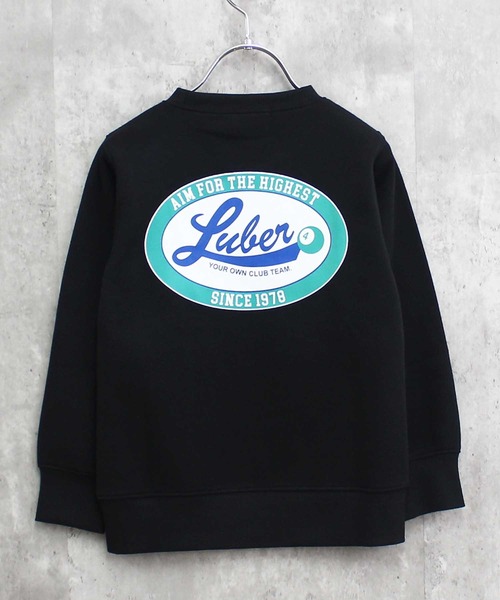 THE CASUAL（カジュアル）の「裏起毛　バックプリントトレーナー（スウェット・キッズ・ブラウン系1/ブラウン系/杢グレー/ベージュ系/ネイビー/ダークグリーン/グレー系/グレイッシュベージュ/チャコール/ブラック/ブラック系1/オートミール/ネイビー系/ベージュ系1/ブラック系/ダークグリーン系・120cm/130cm/140cm/150cm/110cm/160cm）」の2枚目の写真