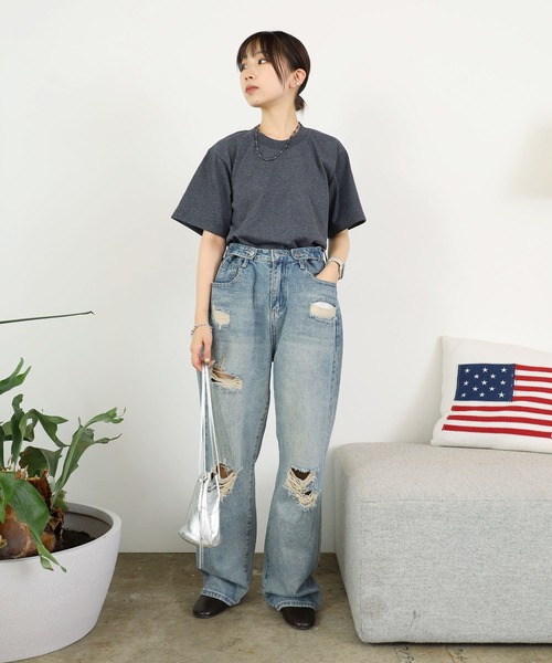 ROOPTOKYO（ループトウキョウ）の「PRO5/プロファイブ S/S SUPER HEAVY 半袖Tシャツ ヘビーウェイト（Tシャツ/カットソー・メンズ・カーキ/ブラウン/ブラック/ホワイト/チャコール/ネイビー・L/M/S/XL）」の21枚目の写真