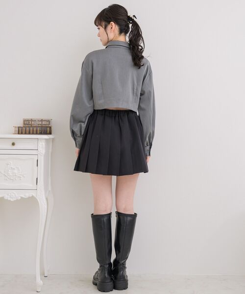 ems excite（エムズエキサイト）の「ネクタイ付ショートSH（シャツ/ブラウス・レディース・ホワイト/ライトグレー/ブラウン系その他・FREE）」の11枚目の写真