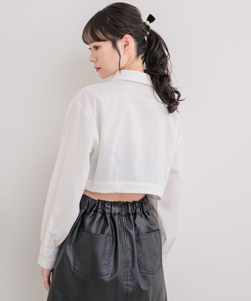 ems excite（エムズエキサイト）の「ネクタイ付ショートSH（シャツ/ブラウス・レディース・ホワイト/ライトグレー/ブラウン系その他・FREE）」の16枚目の写真