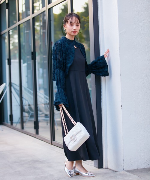 VIS(ビス)の「【2WAY】ビジューチェ-ンショルダーバッグ(ショルダーバッグ・レディース・ブラック/オフホワイト・FREE)」の3枚目の写真