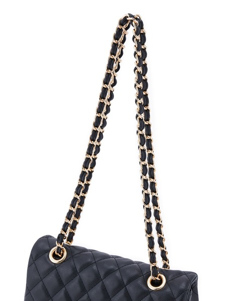 VIS(ビス)の「【2WAY】ビジューチェ-ンショルダーバッグ(ショルダーバッグ・レディース・ブラック/オフホワイト・FREE)」の9枚目の写真